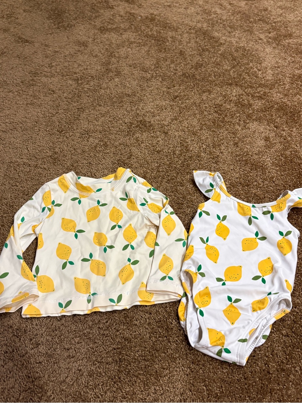 Hanna Andersson Lemon Rashguard and One Piece Bundle